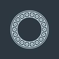 modern ornamental circle frame border decorative pattern vector