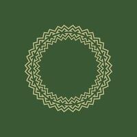 modern ornamental circle frame border decorative pattern vector