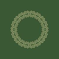 modern ornamental circle frame border decorative pattern vector