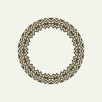 modern ornamental circle frame border decorative pattern vector