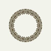 modern ornamental circle frame border decorative pattern vector