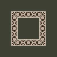 modern ornamental square frame border decorative pattern vector