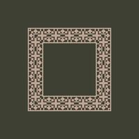 modern ornamental square frame border decorative pattern vector