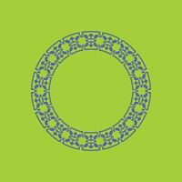 modern ornamental circle frame border decorative pattern vector