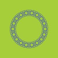 modern ornamental circle frame border decorative pattern vector