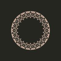 modern ornamental circle frame border decorative pattern vector