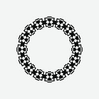 modern ornamental circle frame border decorative pattern vector