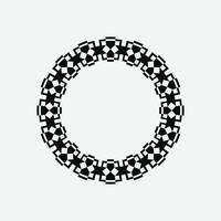 modern ornamental circle frame border decorative pattern vector