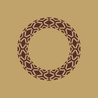 modern ornamental circle frame border decorative pattern vector