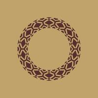 moderno ornamental circulo marco frontera decorativo modelo vector