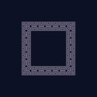 modern ornamental square frame border decorative pattern vector