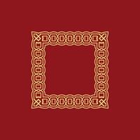 modern ornamental square frame border decorative pattern vector