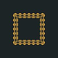 modern ornamental square frame border decorative pattern vector