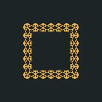 modern ornamental square frame border decorative pattern vector