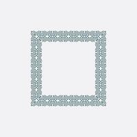 modern ornamental square frame border decorative pattern vector