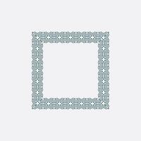 modern ornamental square frame border decorative pattern vector