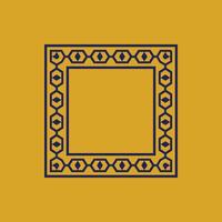 modern ornamental square frame border decorative pattern vector