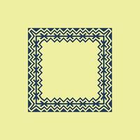 modern ornamental square frame border decorative pattern vector