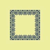 modern ornamental square frame border decorative pattern vector