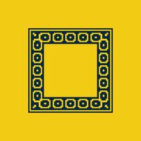 modern ornamental square frame border decorative pattern vector