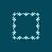 modern ornamental square frame border decorative pattern vector