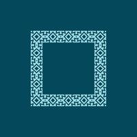 modern ornamental square frame border decorative pattern vector