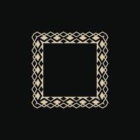 modern ornamental square frame border decorative pattern vector