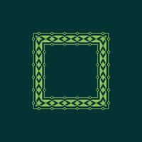modern ornamental square frame border decorative pattern vector