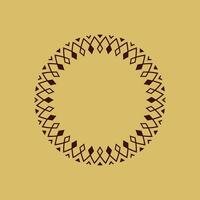 modern ornamental circle frame border decorative pattern vector