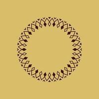 modern ornamental circle frame border decorative pattern vector