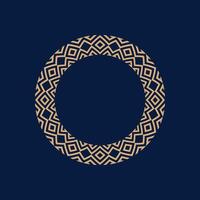 modern ornamental circle frame border decorative pattern vector