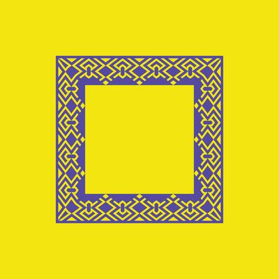 modern ornamental square frame border decorative pattern