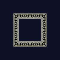 modern ornamental square frame border decorative pattern vector