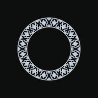 modern ornamental circle frame border decorative pattern vector
