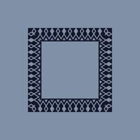 modern ornamental square frame border decorative pattern vector