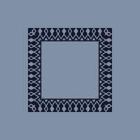 modern ornamental square frame border decorative pattern vector