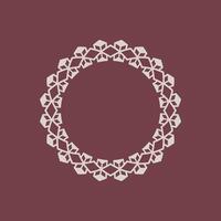 modern ornamental circle frame border decorative pattern vector