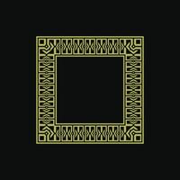 modern ornamental square frame border decorative pattern vector