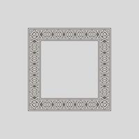 modern ornamental square frame border decorative pattern vector