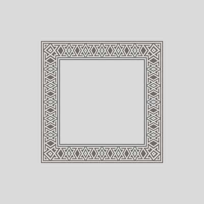 modern ornamental square frame border decorative pattern