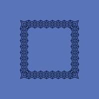 modern ornamental square frame border decorative pattern vector