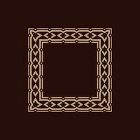 modern ornamental square frame border decorative pattern vector