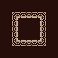 modern ornamental square frame border decorative pattern vector