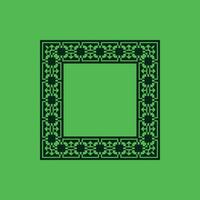modern ornamental square frame border decorative pattern vector