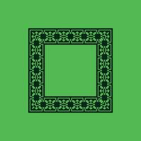 modern ornamental square frame border decorative pattern vector