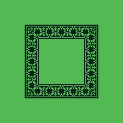 modern ornamental square frame border decorative pattern