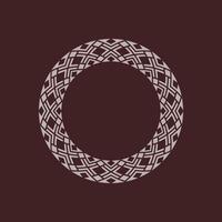modern ornamental circle frame border decorative pattern vector