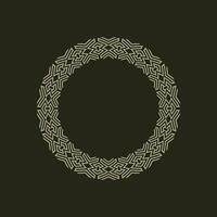 moderno ornamental circulo marco frontera decorativo modelo vector