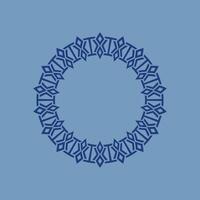 modern ornamental circle frame border decorative pattern vector