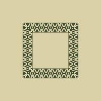 modern ornamental square frame border decorative pattern vector